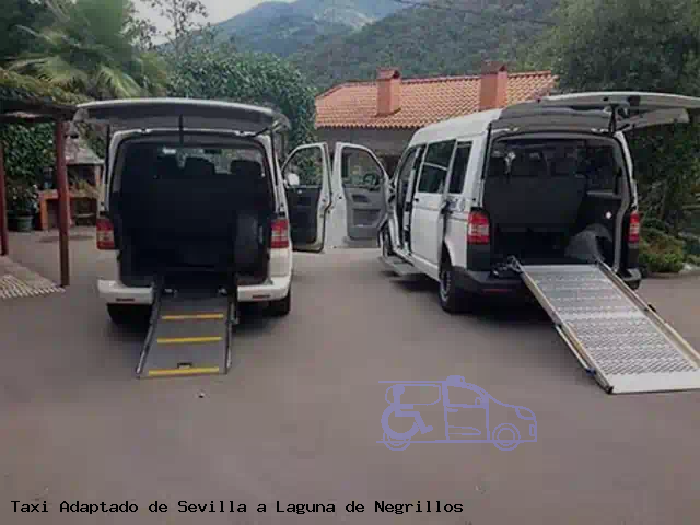 Taxi accesible de Laguna de Negrillos a Sevilla